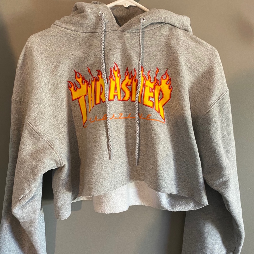 Cropped Thrasher Hoodie